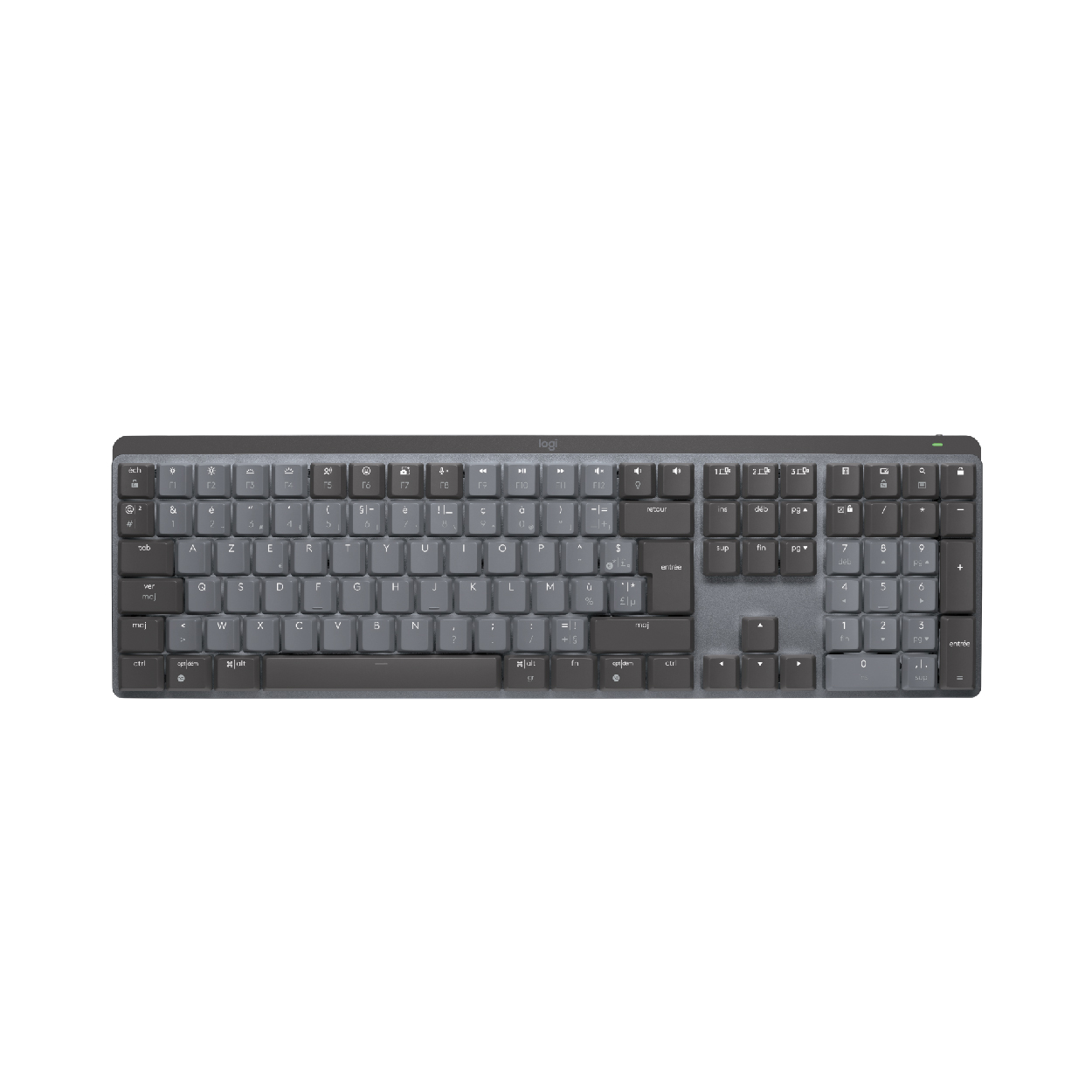 Teclado Mecánico Inalámbrico Iluminado Logitech MX Mechanical Bluetooth Black SP | Precisión Profesional y Alto Rendimiento