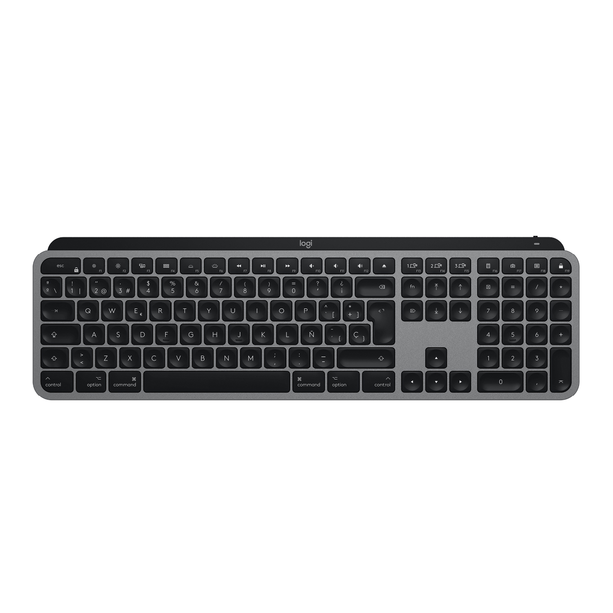 Teclado Inalámbrico Iluminado Logitech MX Keys S Bluetooth Black SP | Precisión Profesional y Retroiluminación Inteligente